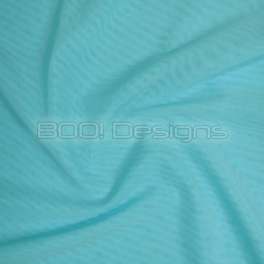 Alicante Stretch Net Aqua Fabric