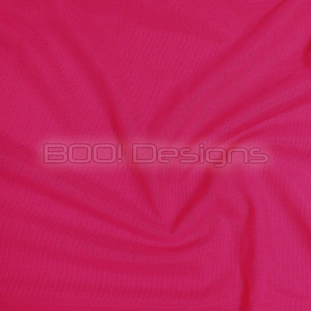 Alicante Stretch Net Cerise Fabric