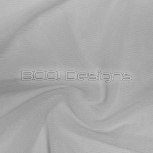 Alicante Stretch Net Silver Fabric