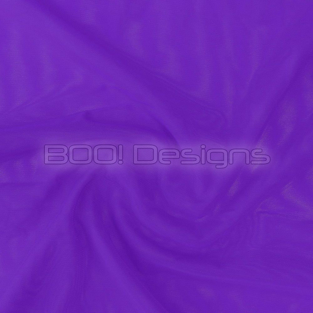Alicante Stretch Net Ultraviolet Fabric