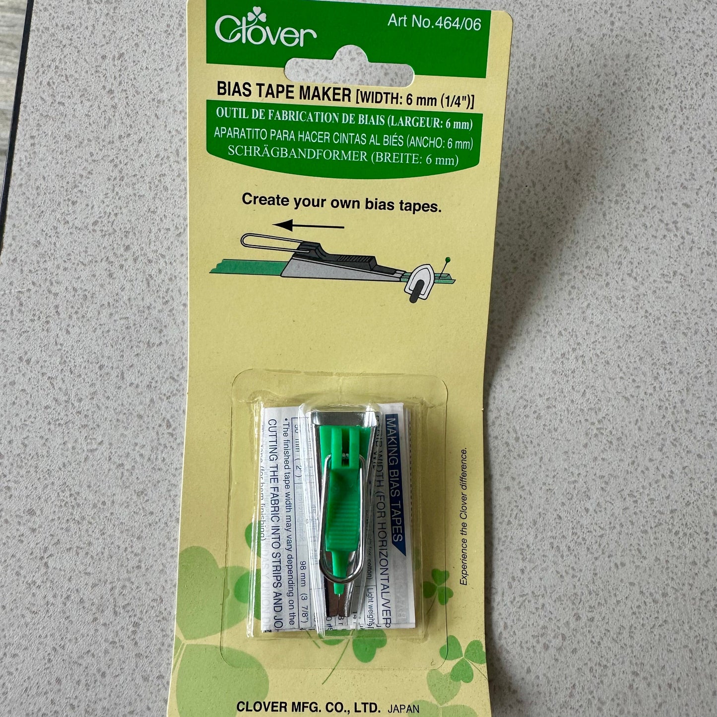 Bias Tape Maker 6mm Sampler