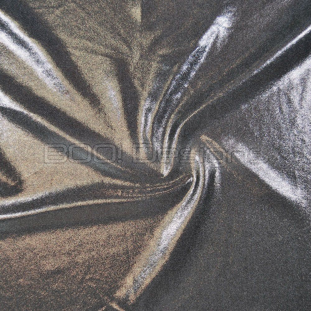 Spandex Metallic Gunmetal Fabric