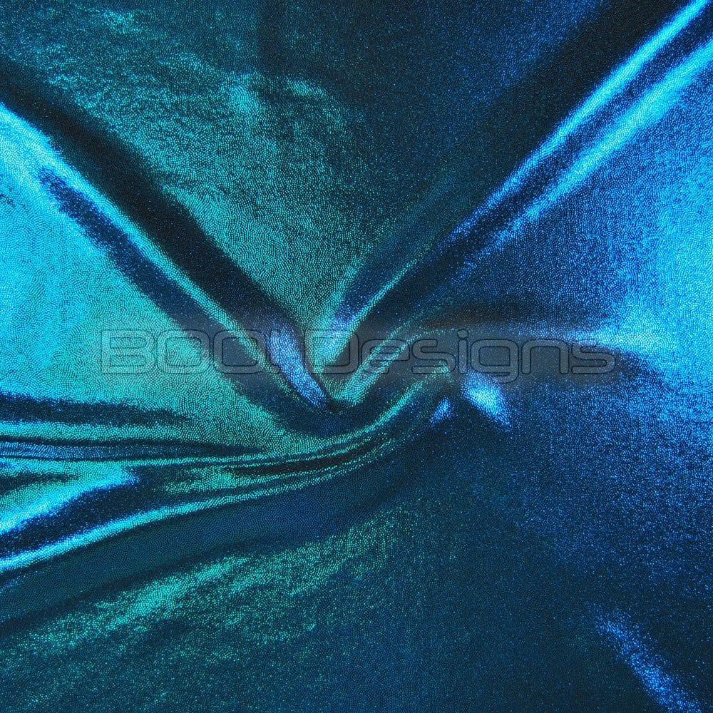 Spandex Metallic Petrol Fabric