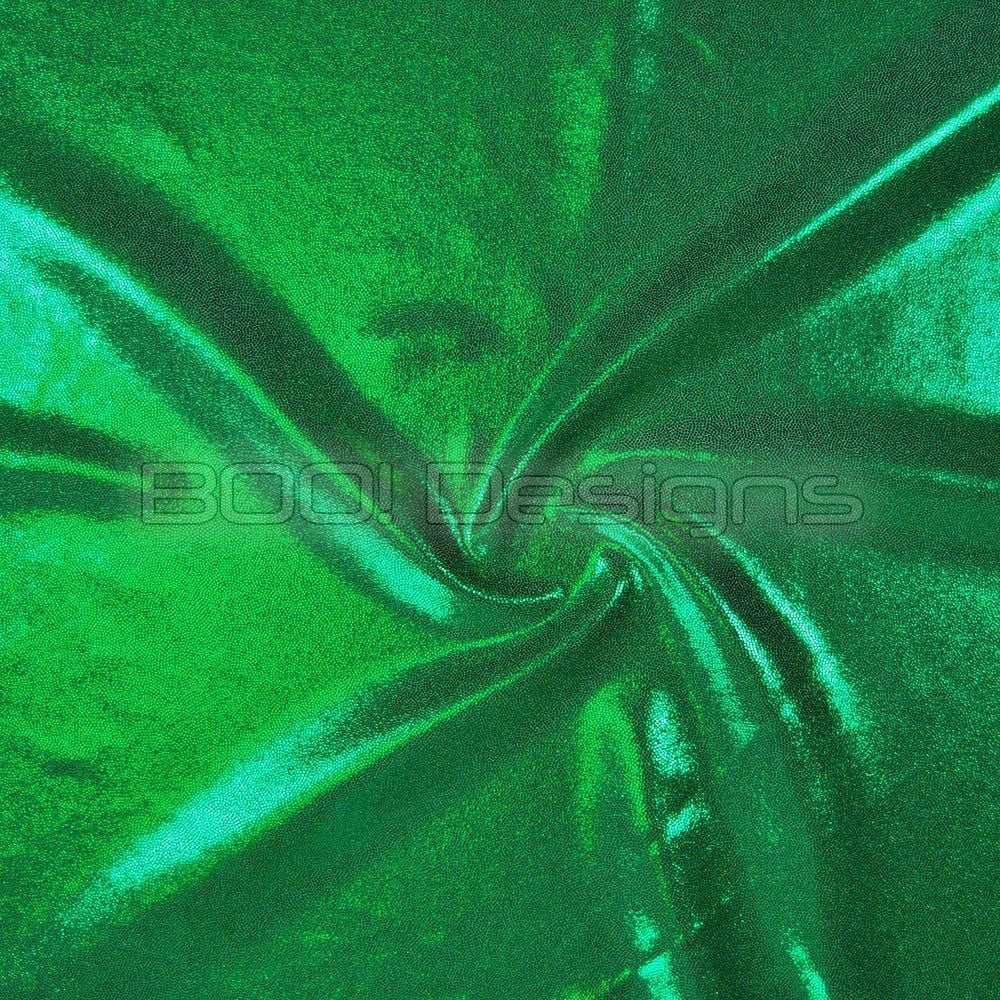 Spandex Metallic Clover Leaf Fabric