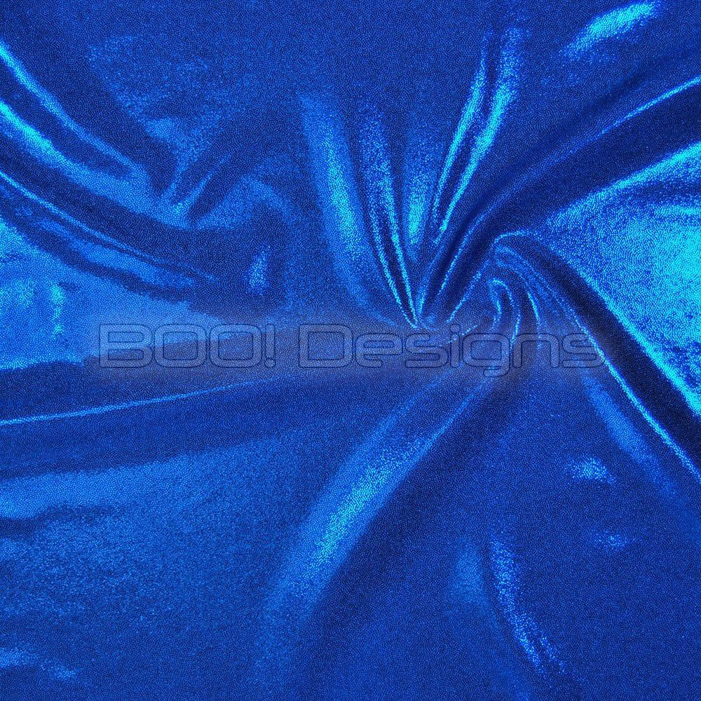 Spandex Metallic Paradise Blue Fabric