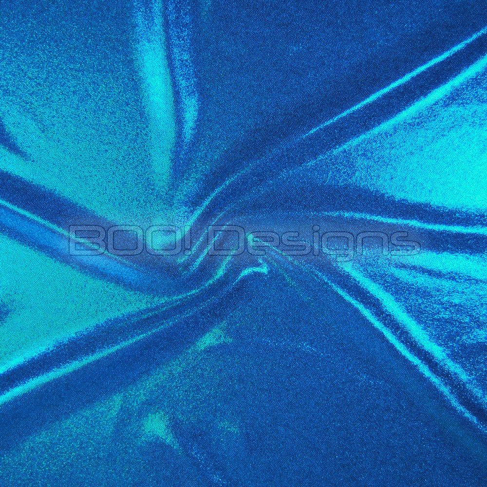 Spandex Metallic Turquoise Fabric