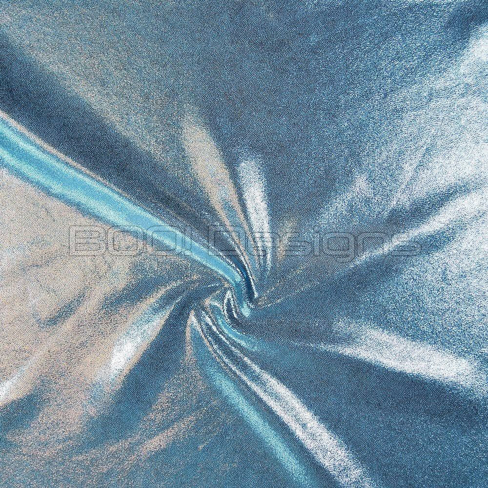 Spandex Metallic Powder Blue Fabric