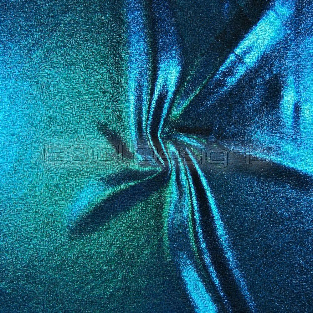 Spandex Metallic Aquine Fabric