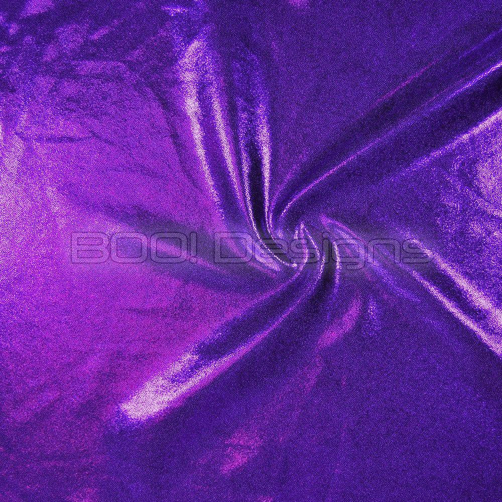 Spandex Metallic Violet Fabric