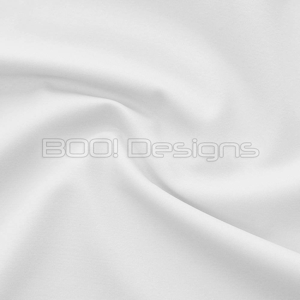 Spandex Vita Solid White Fabric