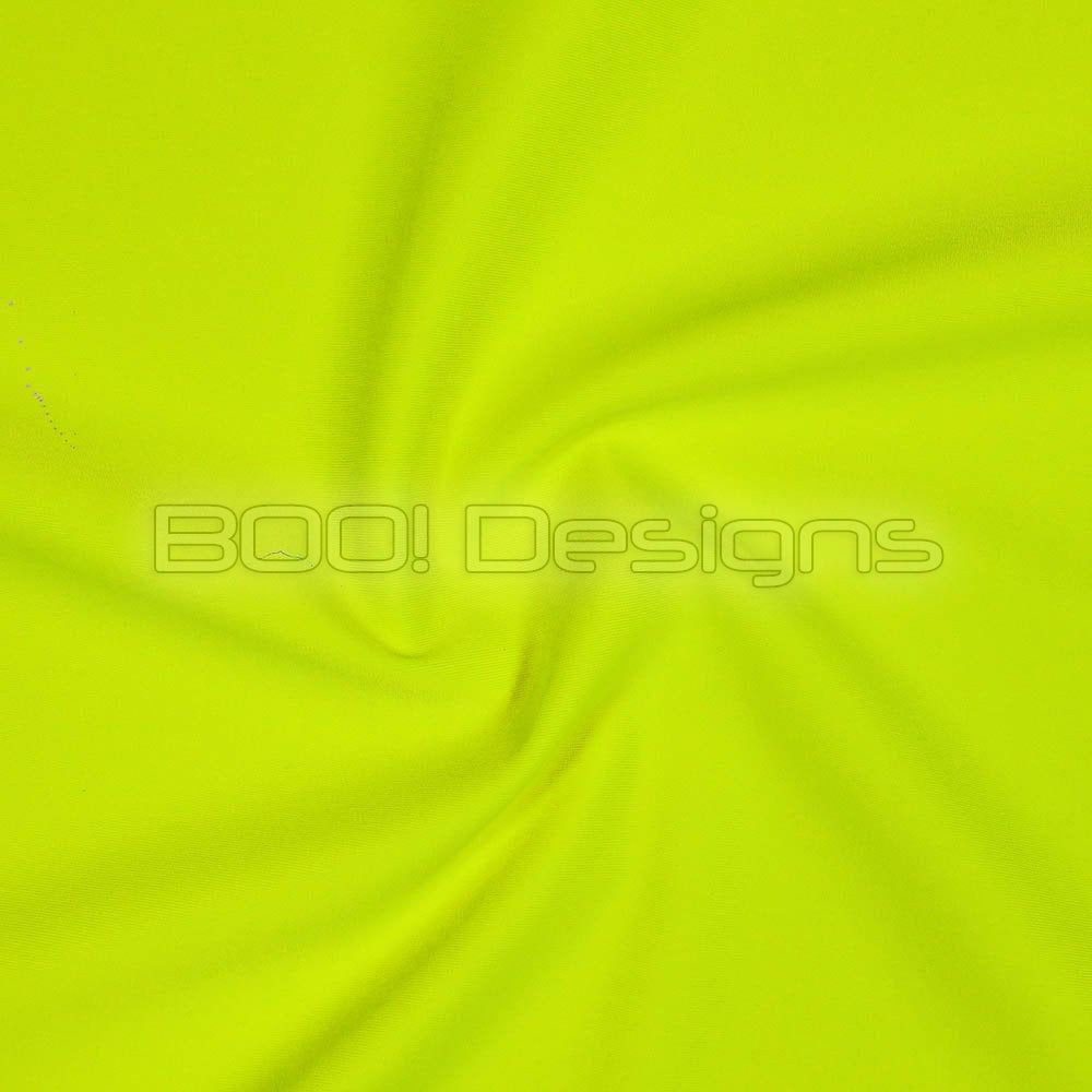 Spandex Vita Solid Neon Yellow Fabric