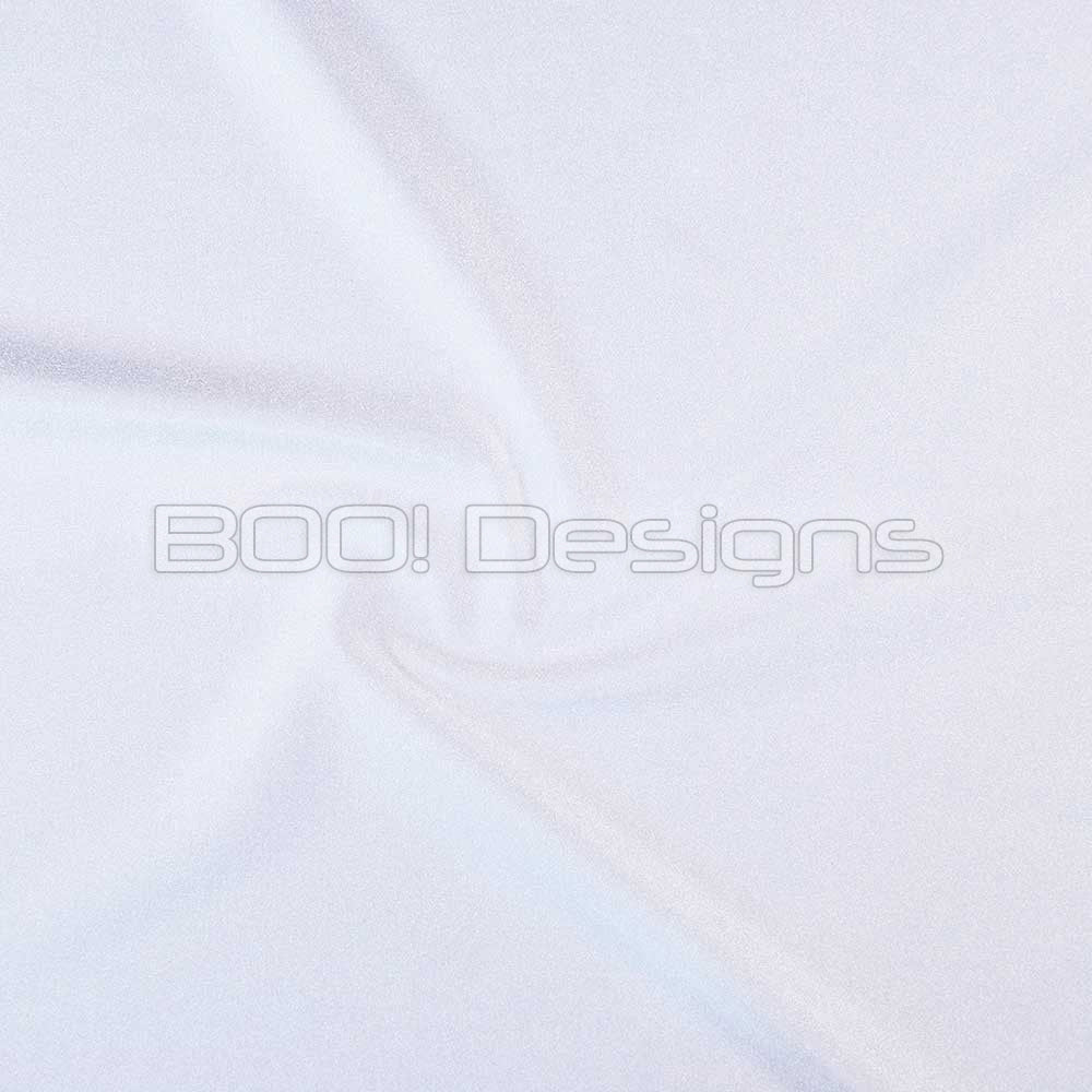 Spandex Shiny Nylon White Fabric
