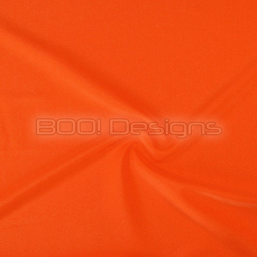 Spandex Shiny Nylon Hot Orange Fabric
