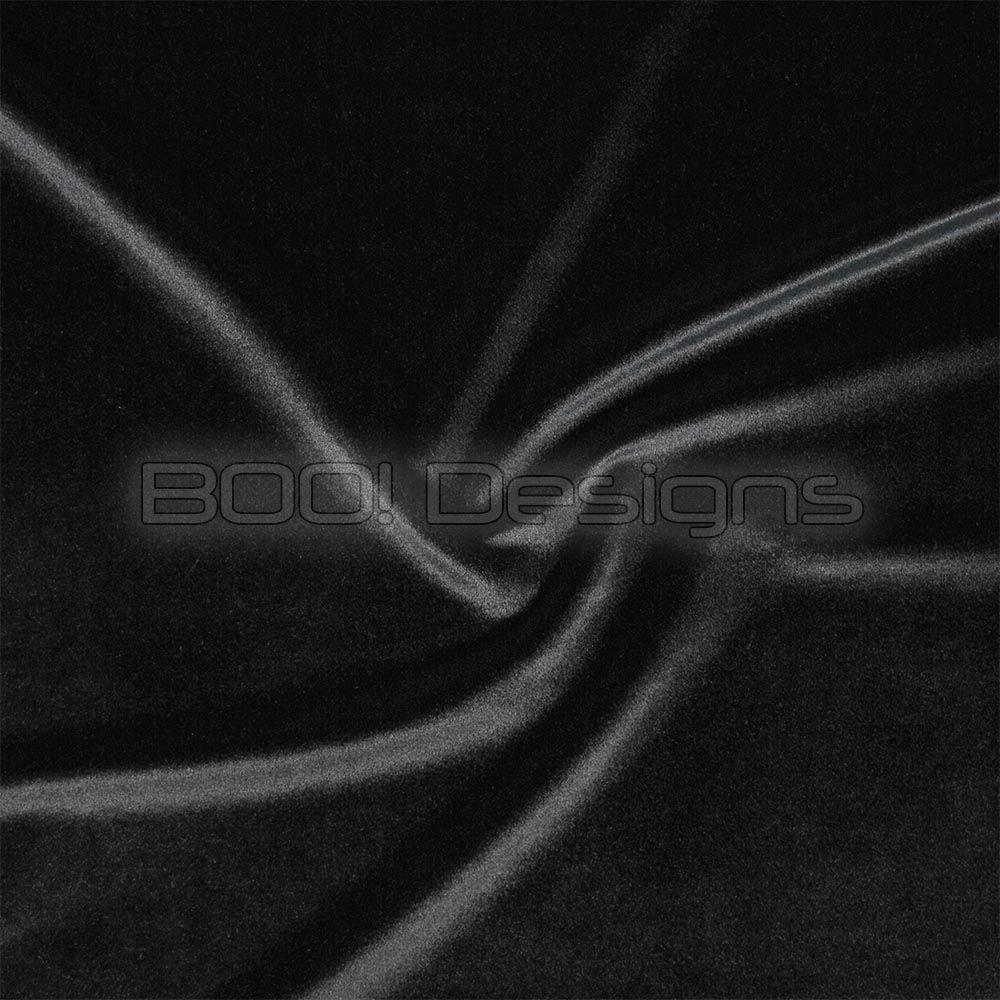 Spandex Smooth Velvet Black Fabric