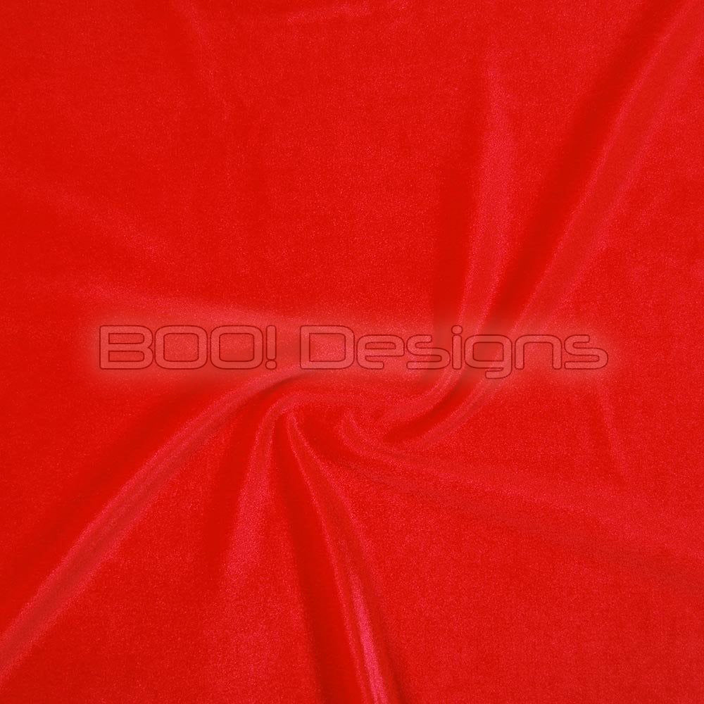 Spandex Smooth Velvet Red Fabric