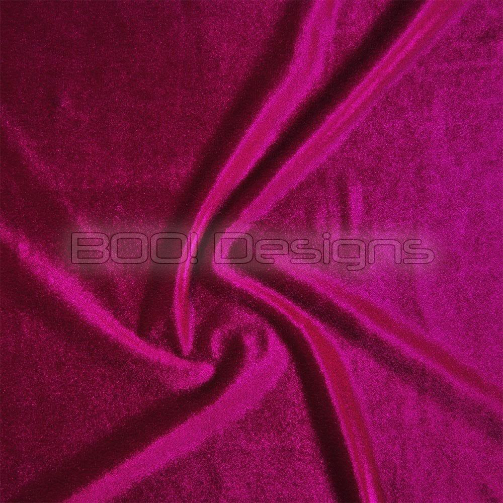 Spandex Smooth Velvet Cerise Fabric