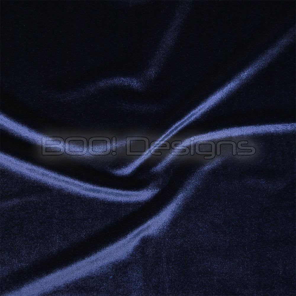 Spandex Smooth Velvet Navy Fabric