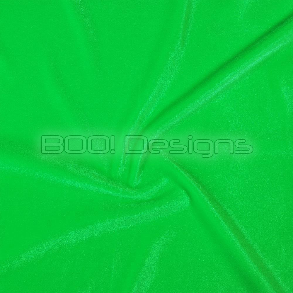 Spandex Smooth Velvet Acid Green Fabric