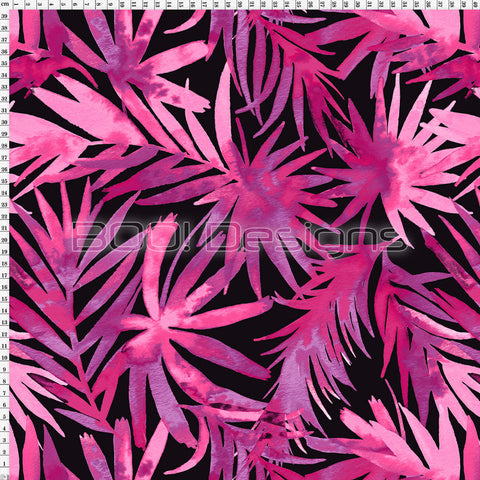 Spandex Water Palm Pink - Active 295gsm
