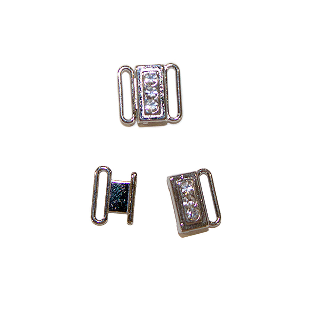 Clasp Deluxe 3 Rhinestones 11mm Clasp