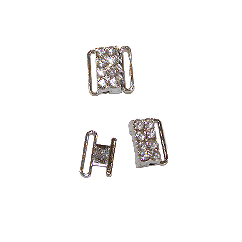 Clasp Deluxe 8 Rhinestones 12mm Clasp