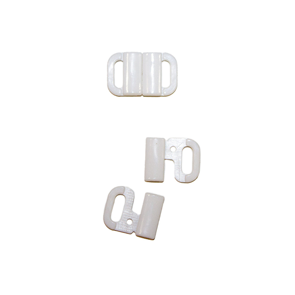 Clasp Plastic 10mm White Clasp