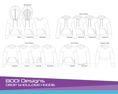 PDF Pattern: Drop Shoulder Hoodie