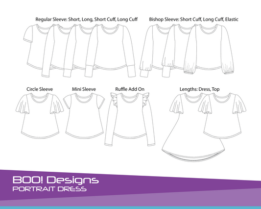 PDF Pattern: Portrait Dress PDF Pattern