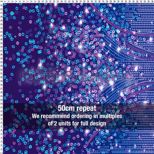 Spandex Lover Border Midnight Fabric