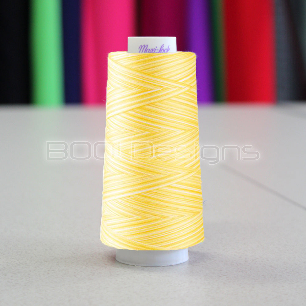 Maxi-Lock Swirls Thread Lemon Chiffon Maxi-Lock Swirls Thread