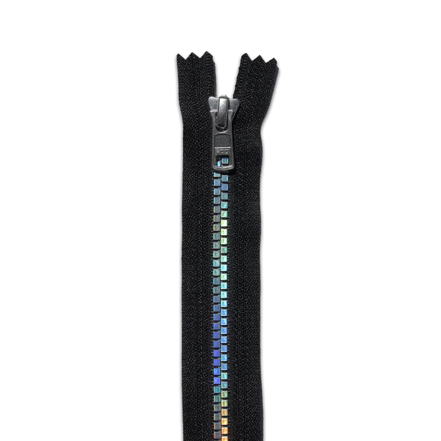 BOO Chunky Zip Closed End Flat Hologram Chunky Zip Closed