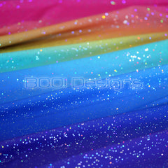 Spandex Ombre Rainbow - Glitter Galaxy