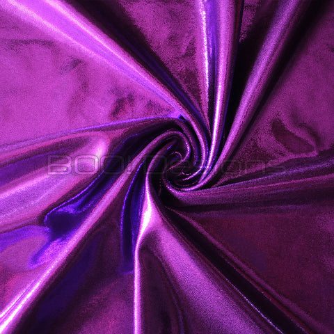 Spandex Metallic Solid Orchid