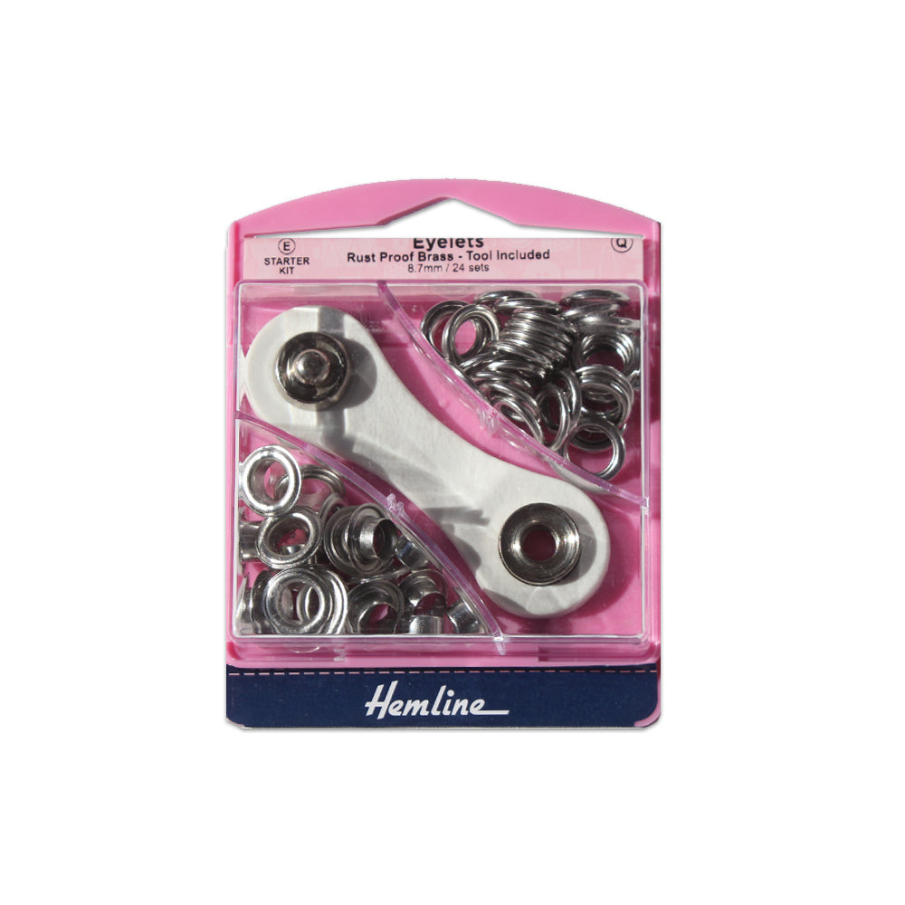 Eyelet Starter Kit 8.7mm Silver