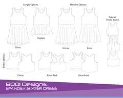 PDF Pattern: Spandex Skater Dress
