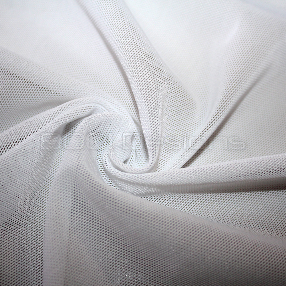 Spandex Power Mesh Heavy Weight White