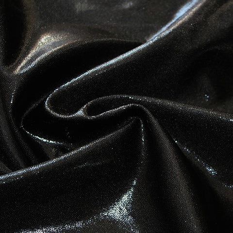 Spandex Metallic Solid Black
