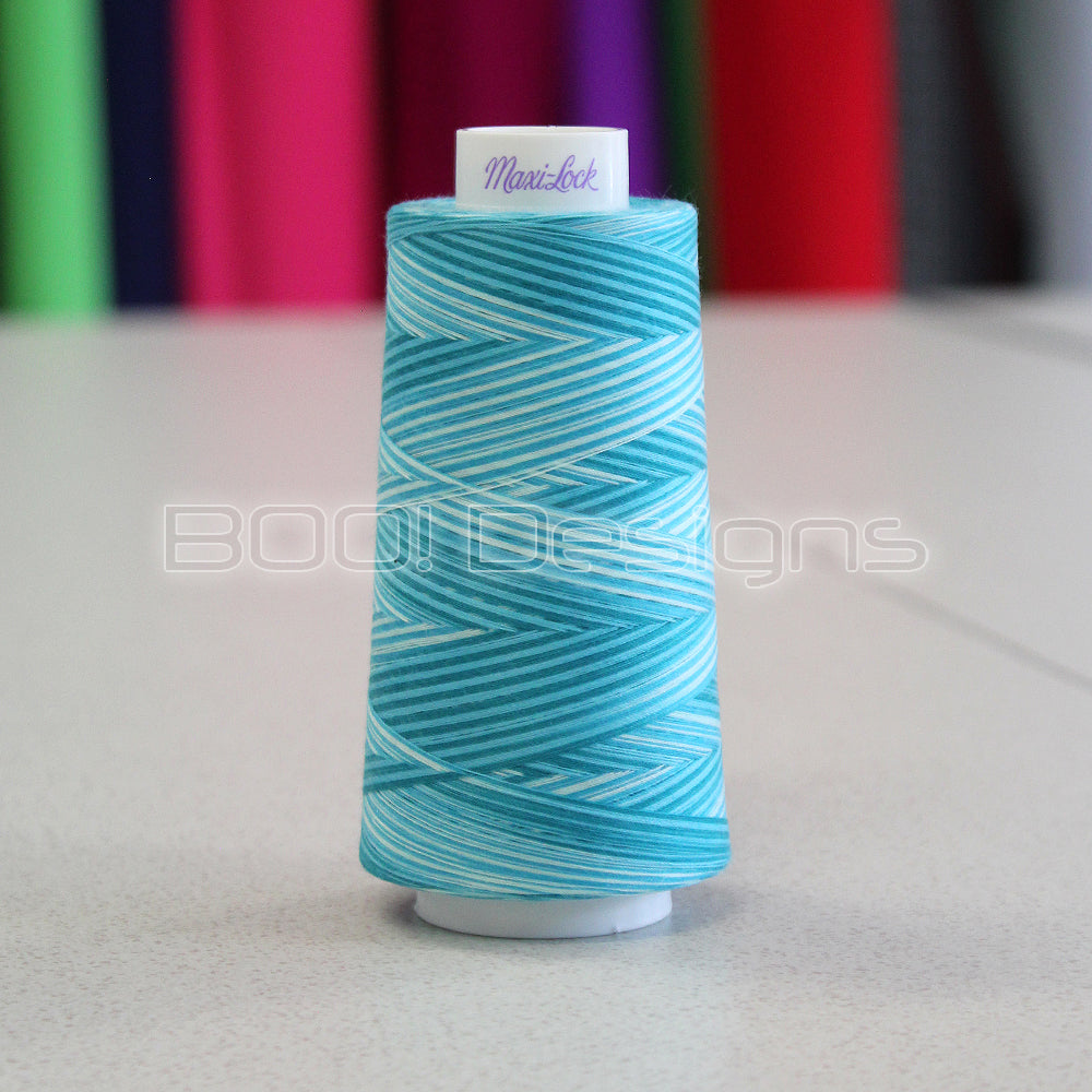 Maxi-Lock Swirls Thread Blue Water Ice