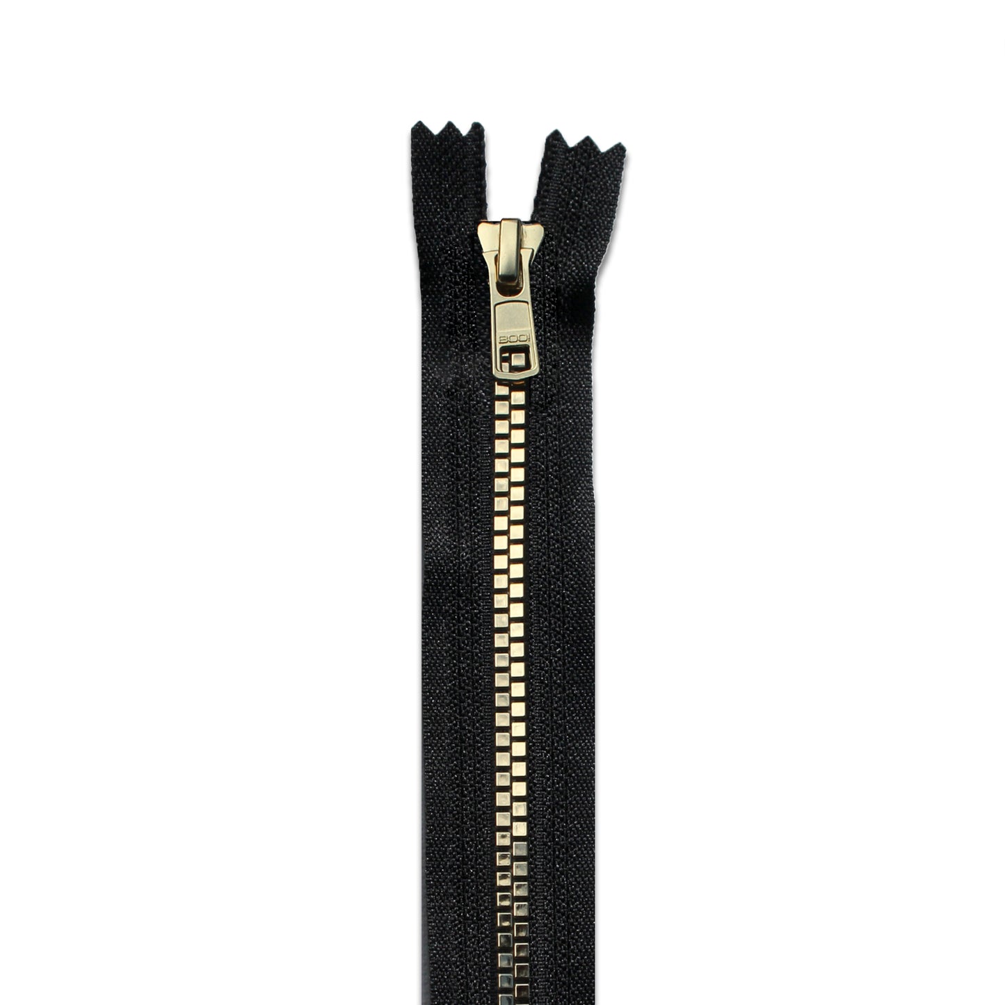 BOO Chunky Zip Closed End Flat Gold