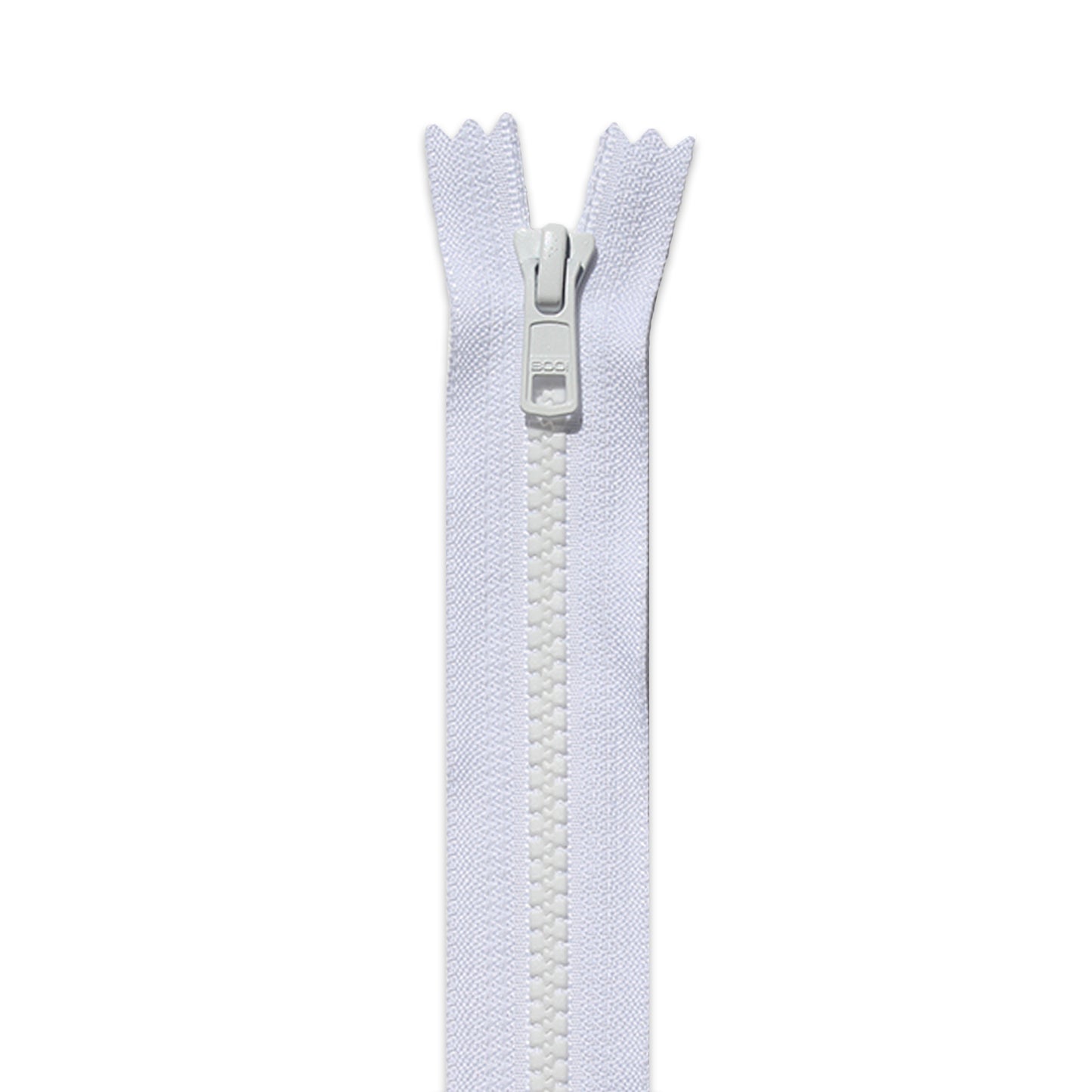 BOO Chunky Zip Closed End White 501