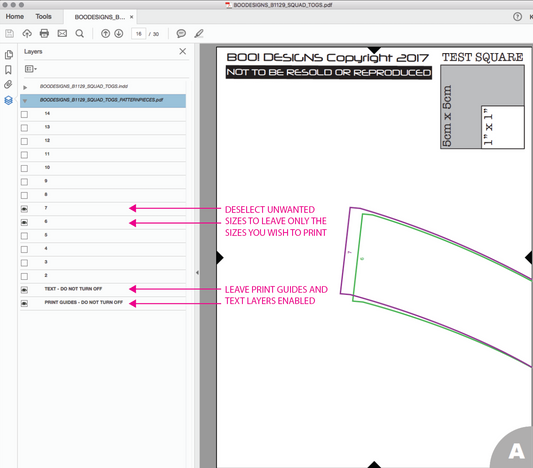 Instructions for Printing with Layers