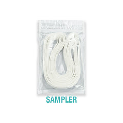 Plush Back Swimwear Elastic 10mm White - Sampler