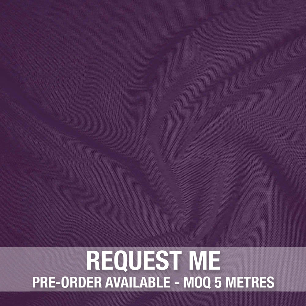 Alicante Stretch Net Aubergine – BOO Designs