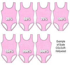 Spandex BOO35 Printed Denim Flamingo