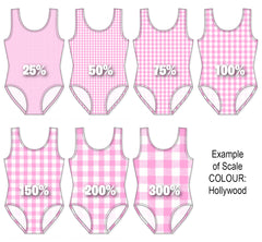 Spandex BOO35 Gingham Canary