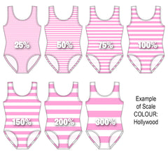 Spandex BOO35 Stripes 12mm Nude