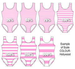 Spandex BOO35 Stripes 12mm Soft Pink