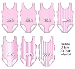 Spandex BOO35 Stripes 4mm Flamingo