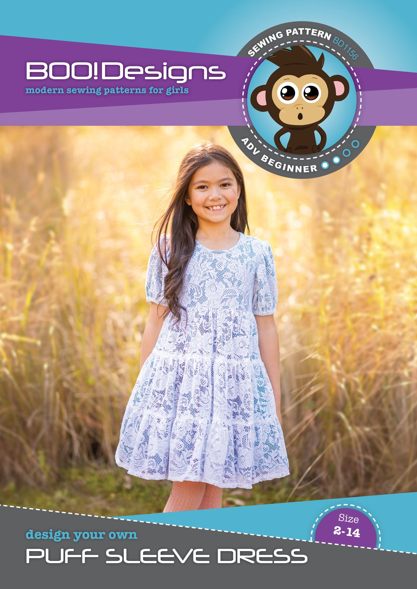 PDF Pattern: Puff Sleeve Dress – BOO Designs