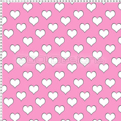 Spandex Hearts White On Milkshake